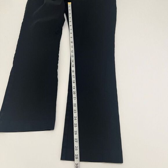 41 Hawthorn Becca Black Onyx Mid-Rise Flat Front Stretch Bootcut Trousers Size 4 - Picture 9 of 11